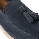Mocassino MALLORCA in Camoscio Jeans con Nappine e Suola Extralight Cucita Uomo