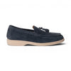 Mocassino MALLORCA in Camoscio Jeans con Nappine e Suola Extralight Cucita Uomo