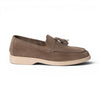 Mocassino MALLORCA in Camoscio Taupe con Nappine e Suola Extralight Cucita Uomo