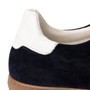Sneaker MARBELLA in Camoscio Blu con Riporto Bianco con Suola FI Ambra "S" Uomo