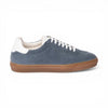 Sneaker MARBELLA in Camoscio Jeans con Riporto Bianco con Suola FI Ambra 