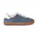 Sneaker MARBELLA in Camoscio Jeans con Riporto Bianco con Suola FI Ambra "S" Uomo