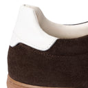 Sneaker MARBELLA in Camoscio Testa di Moro con Riporto Bianco e Suola FI Ambra "S" Uomo