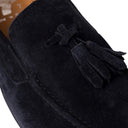 Mocassino MARRAKECH in Camoscio Blu con Nappine e Suola in Gomma Uomo