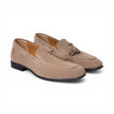 Mocassino MARRAKECH in Camoscio Taupe con Nappine e Suola in Gomma Uomo