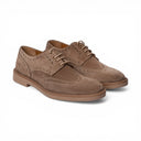 Derby MIAMI in Camoscio Taupe con Suola Extralight Nocciola Uomo