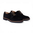 Derby MONACO in Camoscio Blu con Suola Extralight Blu Uomo