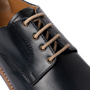Derby MONACO in Vitello Blu con Suola Extralight Blu Uomo
