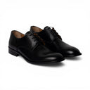 Derby MONTE CARLO in Vitello Nero con Suola in Cuoio Cucita Blake Uomo