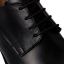 Derby MONTE CARLO in Vitello Nero con Suola in Cuoio Cucita Blake Uomo