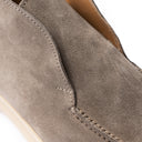 Polacchetto NERONE Camoscio Taupe con Suola Panna Uomo