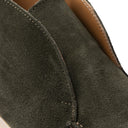 Polacchetto NERONE Camoscio Verde con Suola Panna Uomo