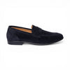 Mocassino NIZZA in Camoscio Blu con Suola in Gomma Uomo