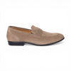 Mocassino NIZZA in Camoscio Taupe con Suola in Gomma Uomo
