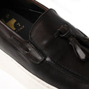 Mocassino OMERO Vitello Testa di Moro con Suola AR Bianca Uomo