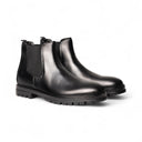 Stivaletto ORAZIO Vitello Nero con Suola Roccia Uomo