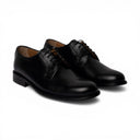 Derby PORTO CERVO in Vitello Nero con Suola in Cuoio Cucita Blake Uomo