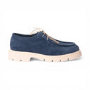 Polacchine PORTOFINO in Camoscio Jeans con Suola Light Panna Uomo