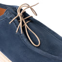 Polacchine PORTOFINO in Camoscio Jeans con Suola Light Panna Uomo