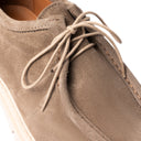 Polacchine PORTOFINO in Camoscio Taupe con Suola Light Panna Uomo