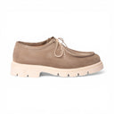 Polacchine PORTOFINO in Camoscio Taupe con Suola Light Panna Uomo