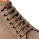 Sneaker POSITANO in Camoscio Taupe con Suola "AR" Bianca Uomo