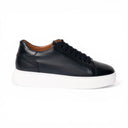 Sneaker POSITANO in Vitello Blu con Suola AR Bianca Uomo