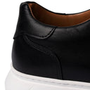 Sneaker POSITANO in Vitello Nero con Suola AR Bianca Uomo