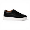 Sneaker POSITANO in Vitello Nero con Suola AR Bianca Uomo
