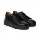 Sneaker POSITANO in Vitello Nero con Suola "AR" Nera Uomo