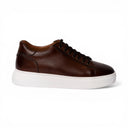 Sneaker POSITANO in Vitello Sudan con Suola AR Bianca Uomo