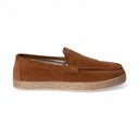 Mocassino SANTORINI in Camoscio Cuoio con Suola in Corda Intrecciata Uomo