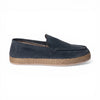 Mocassino SANTORINI in Camoscio Jeans con Suola in Corda Intrecciata Uomo