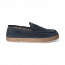 Mocassino SANTORINI in Camoscio Jeans con Suola in Corda Intrecciata Uomo