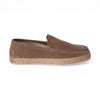 Mocassino SANTORINI in Camoscio Taupe con Suola in Corda Intrecciata Uomo