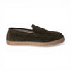 Mocassino SANTORINI in Camoscio Verde con Suola in Corda Intrecciata Uomo