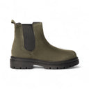 Stivaletto SERVILLA Camoscio Verde con Suola Roccia Donna
