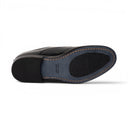 Scarpa Oxford ST.TROPEZ in Abrasivato Nero con Suola in Cuoio Cucita Blake Uomo