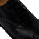 Scarpa Oxford ST.TROPEZ in Vitello Nero con Suola in Cuoio Cucita Blake Uomo