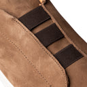 Sneakers TARQUINIO in Nabuk Beige con Suola "BA" Bianca Uomo