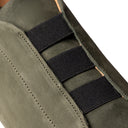 Sneakers TARQUINIO in Nabuk Verde con Suola "BA" Bianca Uomo