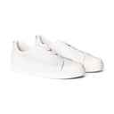 Sneakers TARQUINIO in Vitello Bottolato Bianco con Suola "BA" Bianca Uomo
