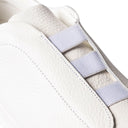 Sneakers TARQUINIO in Vitello Bottolato Bianco con Suola "BA" Bianca Uomo