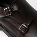 Monk TULLIO Vitello Testa di Moro con Suola Light Testa di Moro Uomo