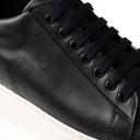 Sneaker ULISSE Vitello Nero con Suola AR Nera Uomo