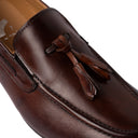 Mocassino VALENCIA in Vitello Sudan con Nappine e Suola in Cuoio Cucita Blake Uomo