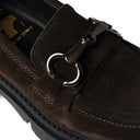 Mocassino VALERIA in Suede Testa di Moro con Suola Light Donna