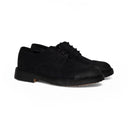 Derby VALERIO Suede Blu con Suola Crep Nera Uomo