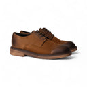 Derby VALERIO Suede Cuoio con Suola Crep Ambra Uomo