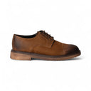 Derby VALERIO Suede Cuoio con Suola Crep Ambra Uomo